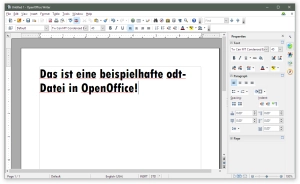 ODT-Datei in OpenOffice