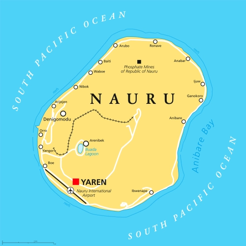 Karte von Nauru